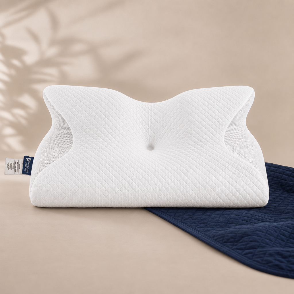Neely Ergonomic Memory Foam Pillow