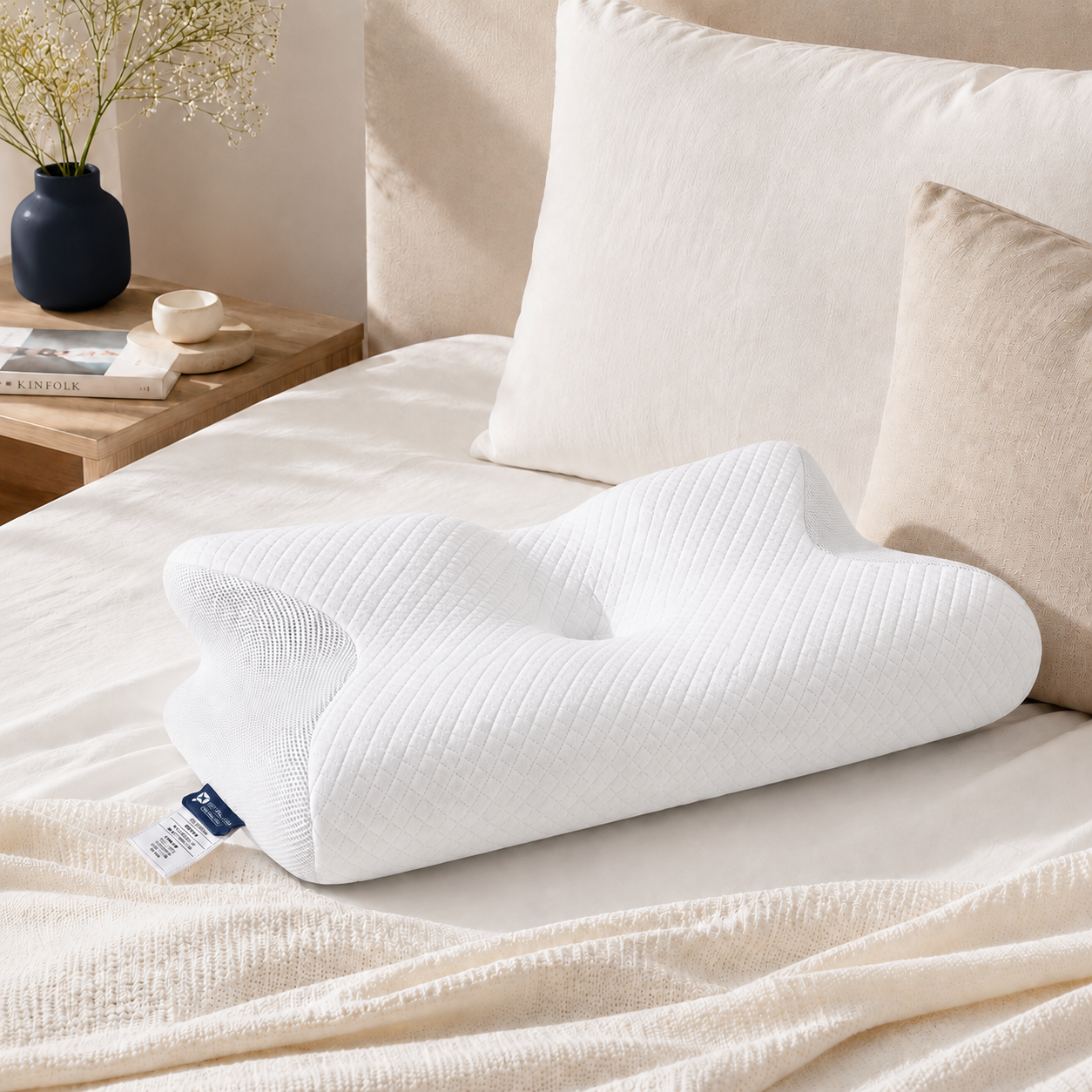 Neely Ergonomic Memory Foam Pillow